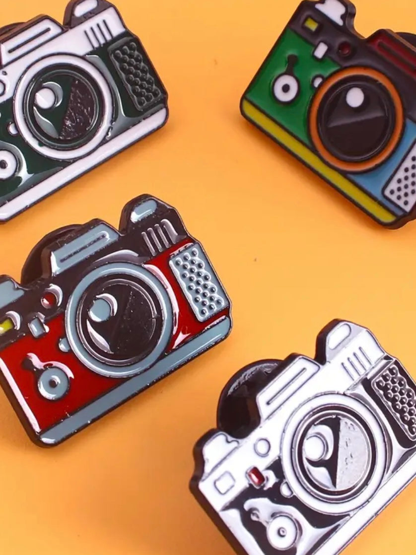 Camera Enamel Pin