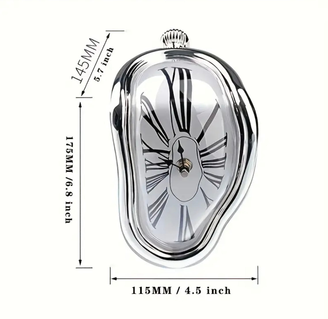 Melted Twisted Roman Clock