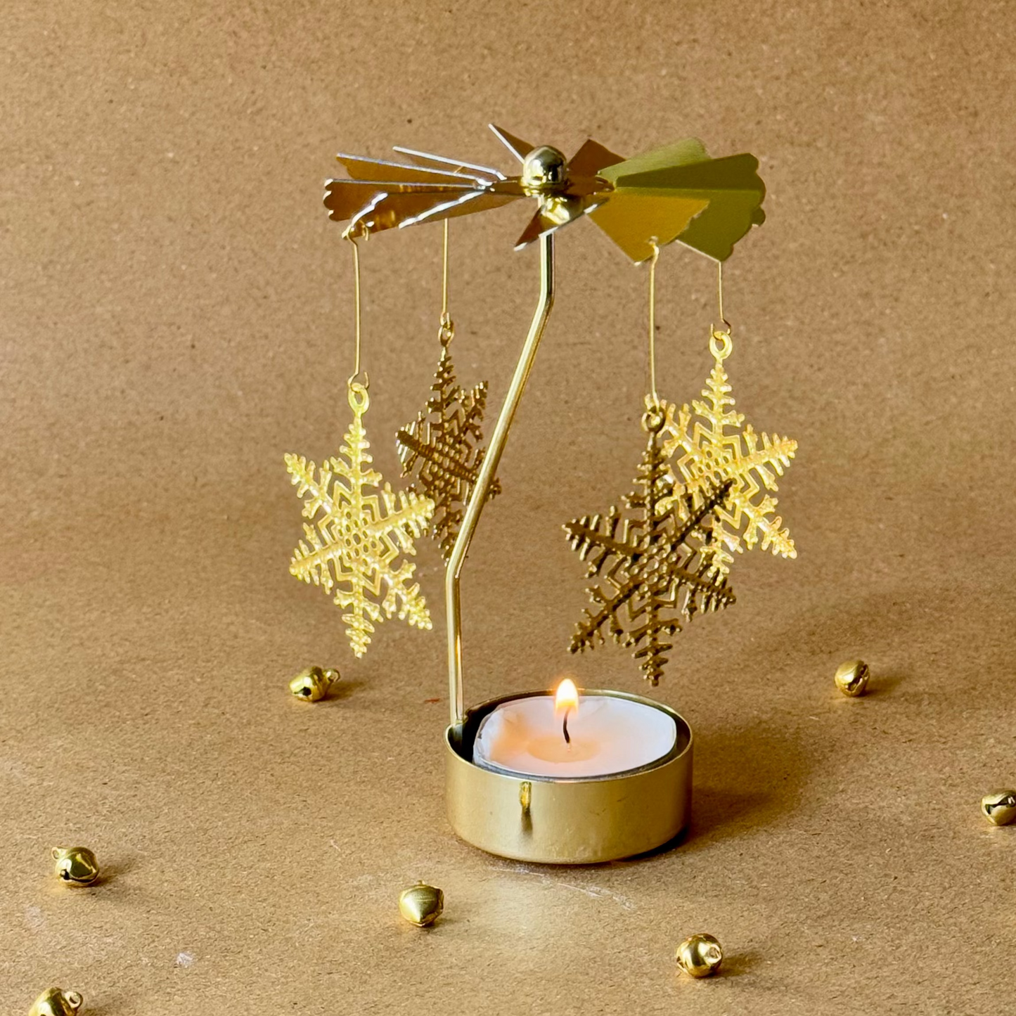 The Gold Carousel Candle Holder