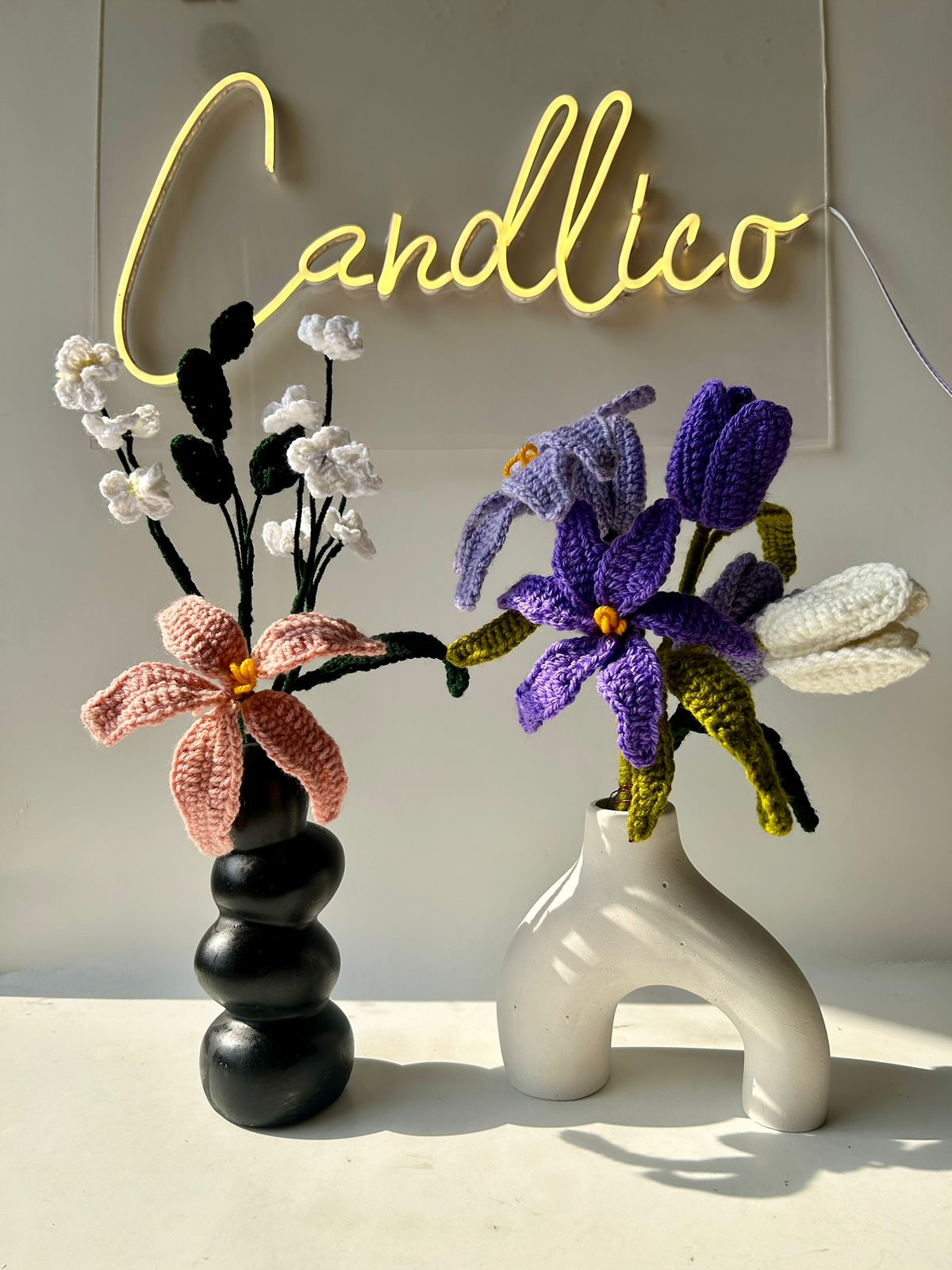 Royal Amethyst Crocuses - Crochet Flowers