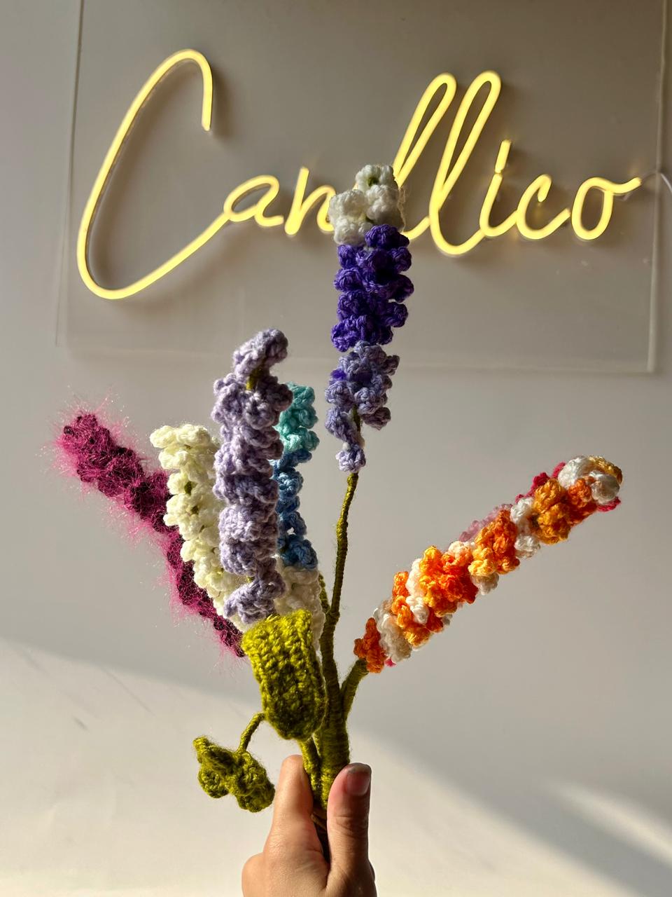 Tranquil Lavender Bliss - Crochet Bouquet