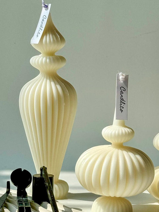 Irregular Stripped Candle