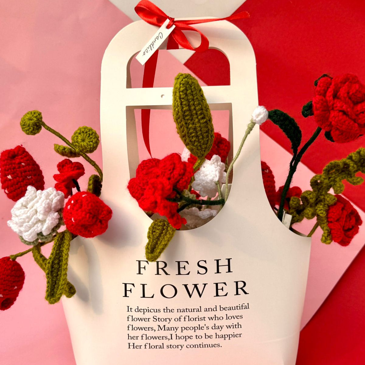 CrimsonPetal Crcohet Flower Basket