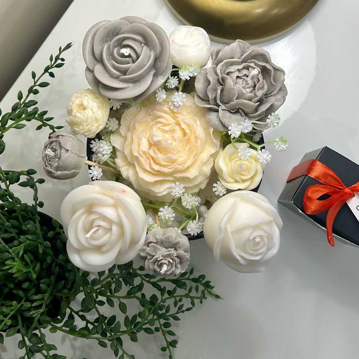 Candle Bouquet - Frosted Dune