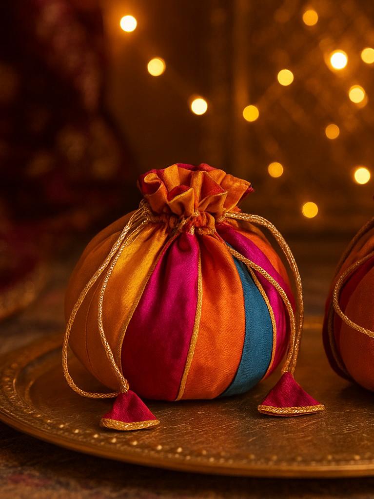 Tassel Tales Silk Potli