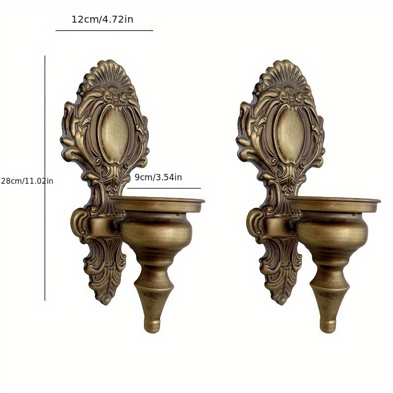 European Retro Embossed Wall Sconces (Set of 2)