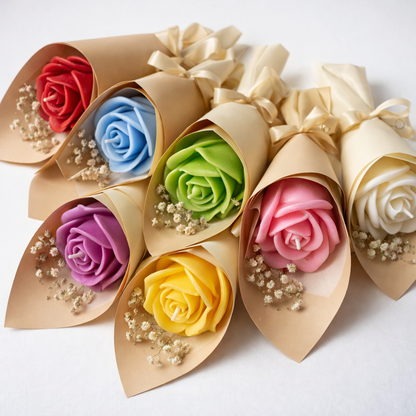 Rose Flower Wrap - Candle Bouquet