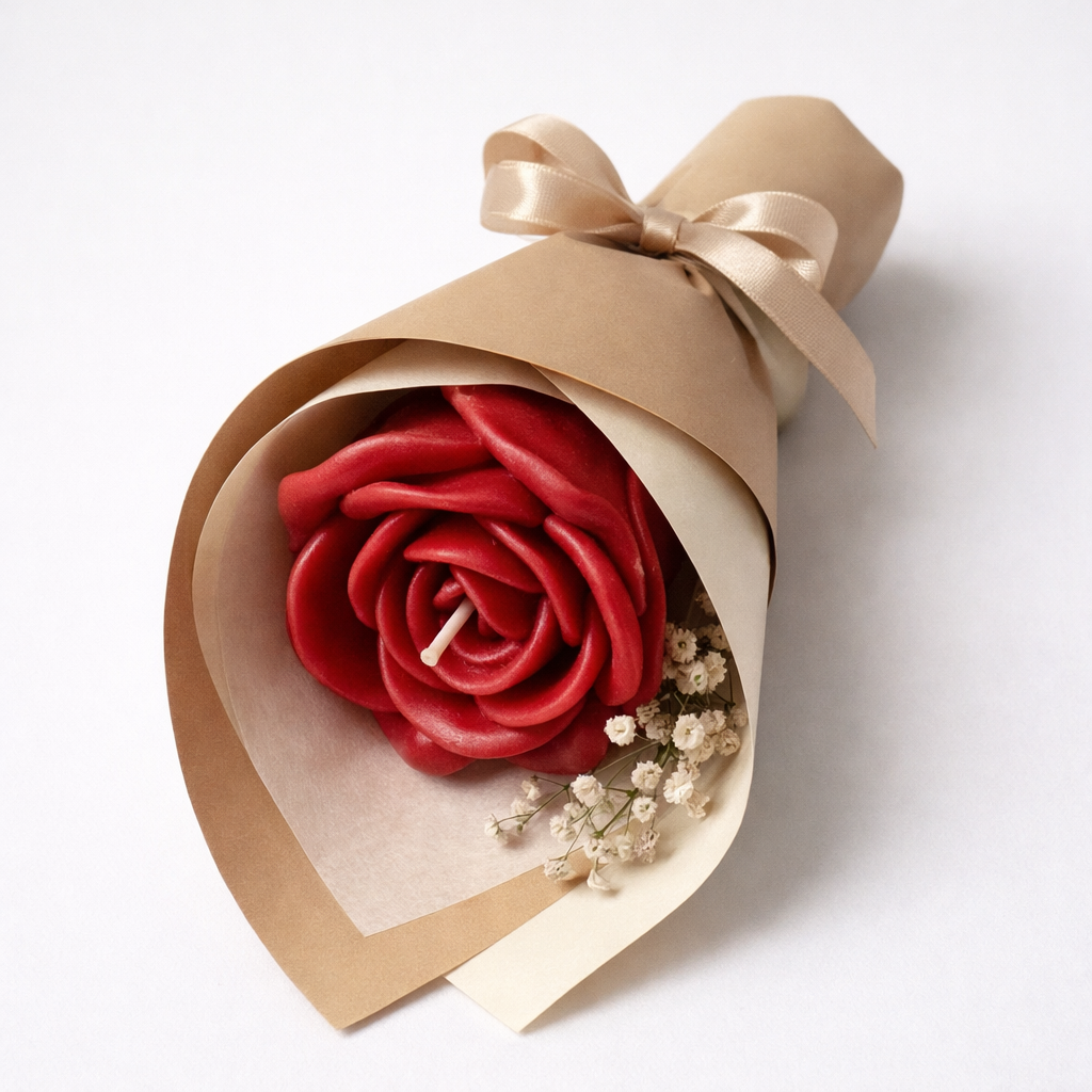 Rose Flower Wrap - Candle Bouquet