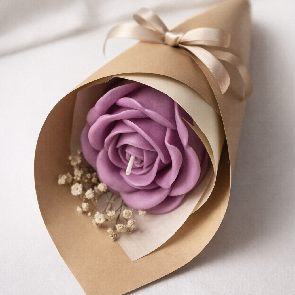 Rose Flower Wrap - Candle Bouquet