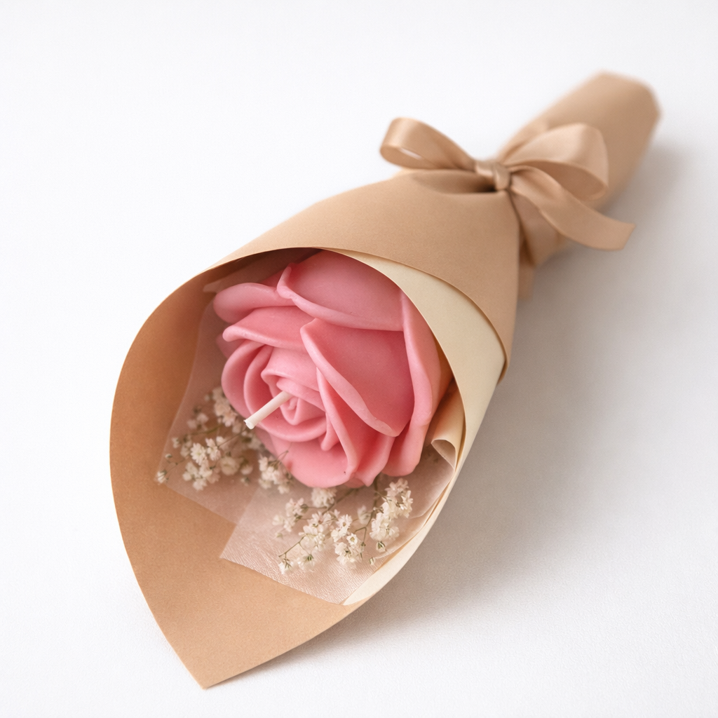 Rose Flower Wrap - Candle Bouquet