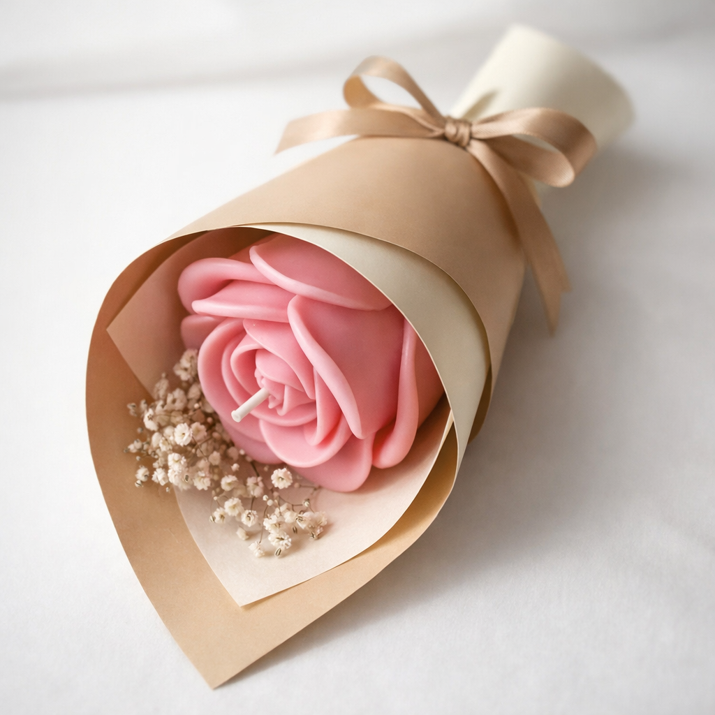 Rose Flower Wrap - Candle Bouquet