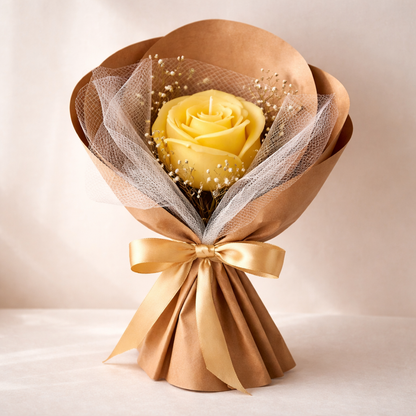 Rose Flower - Special Gift Candle Bouquet