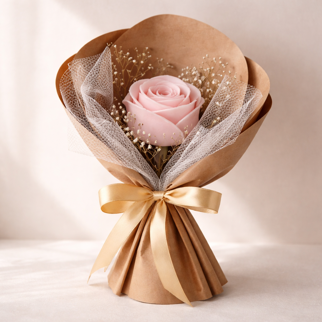 Rose Flower - Special Gift Candle Bouquet