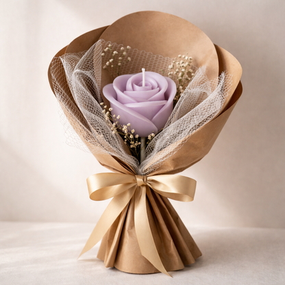 Rose Flower - Special Gift Candle Bouquet