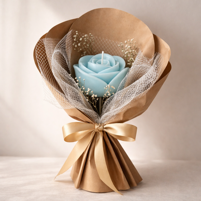 Rose Flower - Special Gift Candle Bouquet