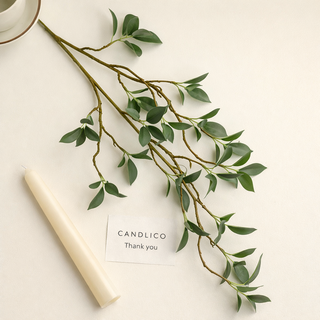 Artificial Magnolia Leaf Stem