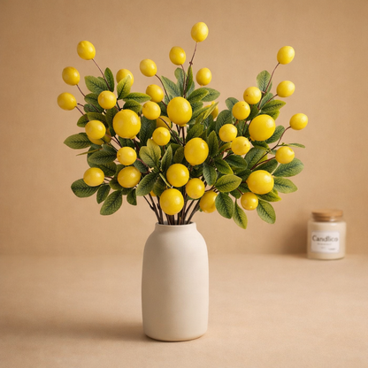 Artificial Lemon Branch