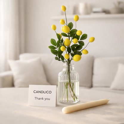 Artificial Lemon Branch