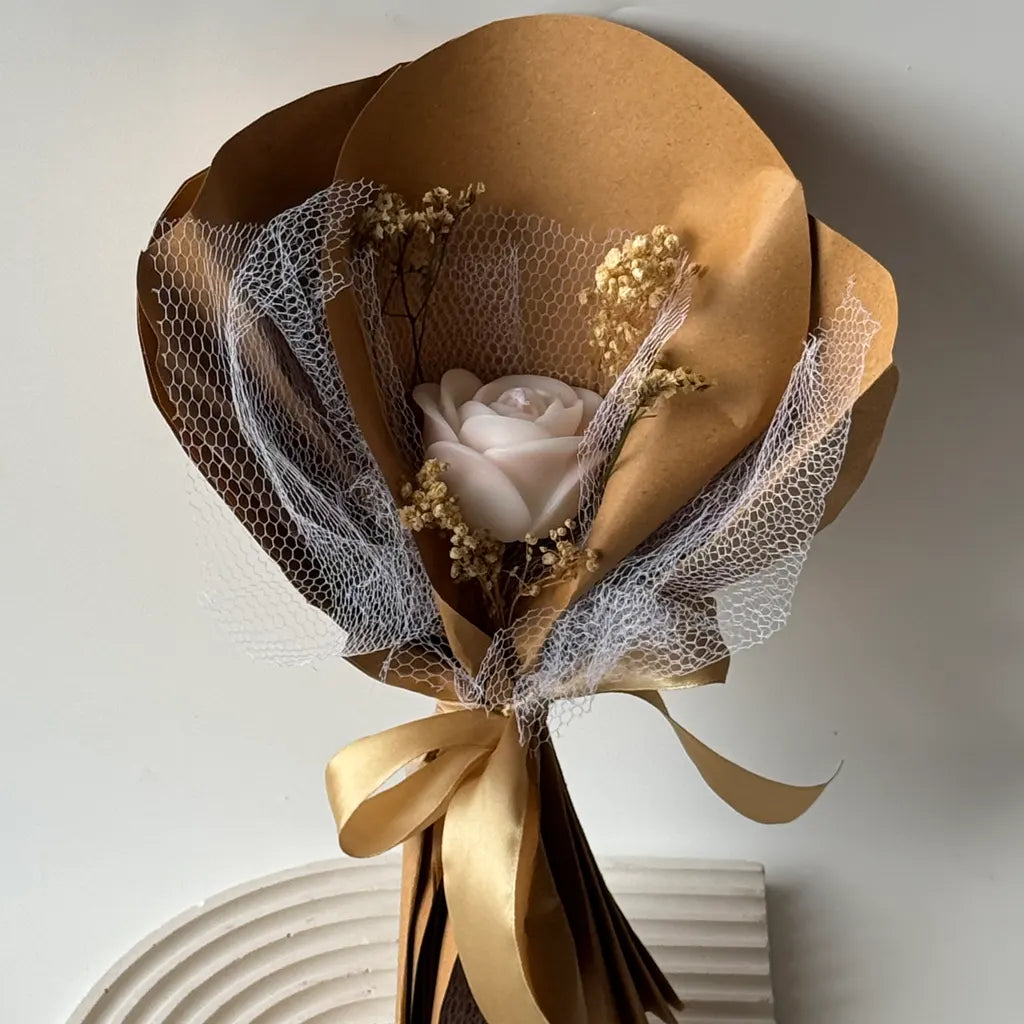 Rose Flower - Special Gift Candle Bouquet