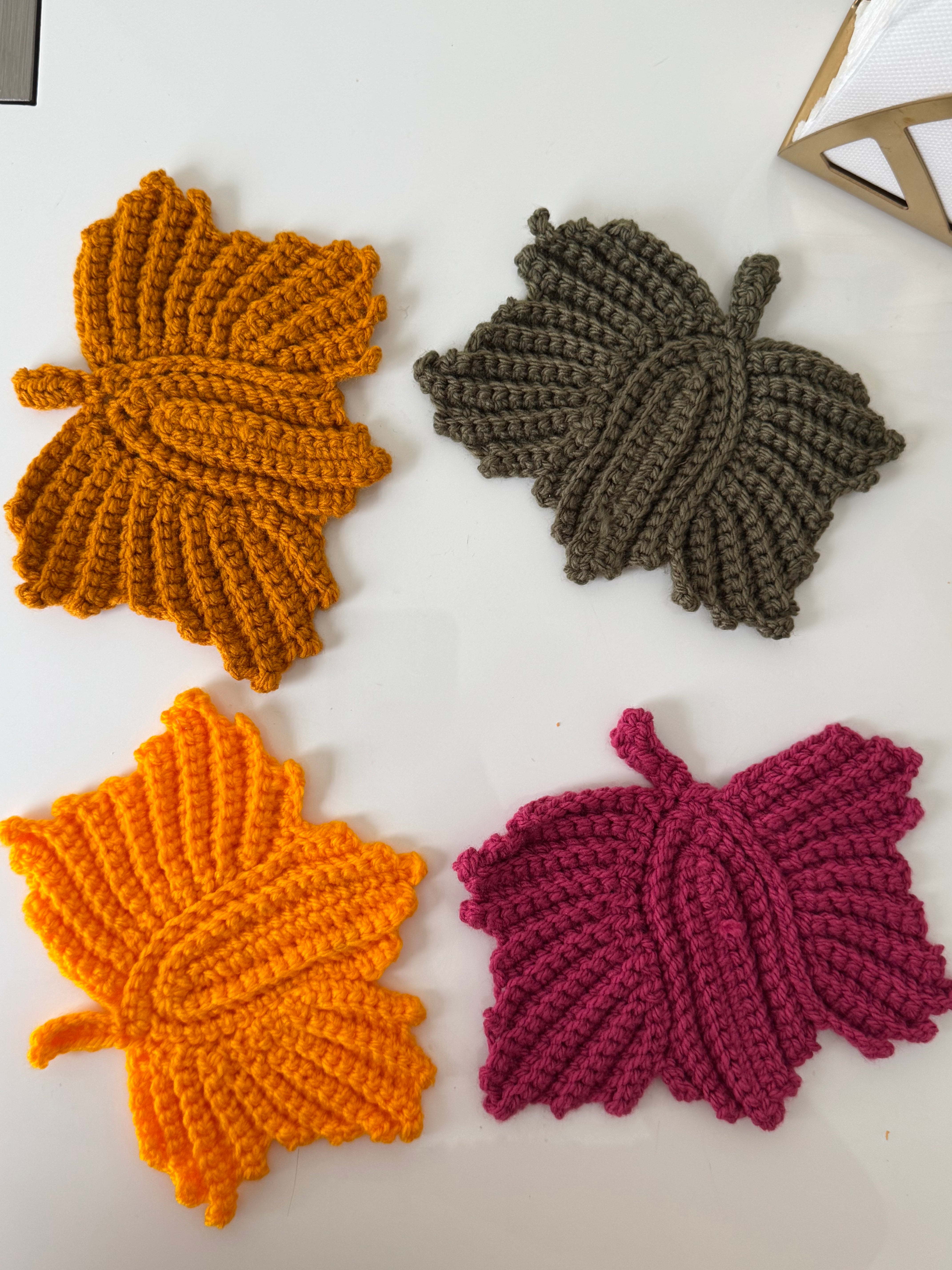 Maple leaf coaster