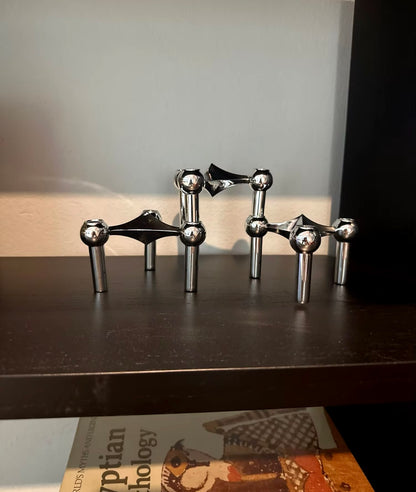 Nordic Molecular Structure Candle Holder (Set of 3)