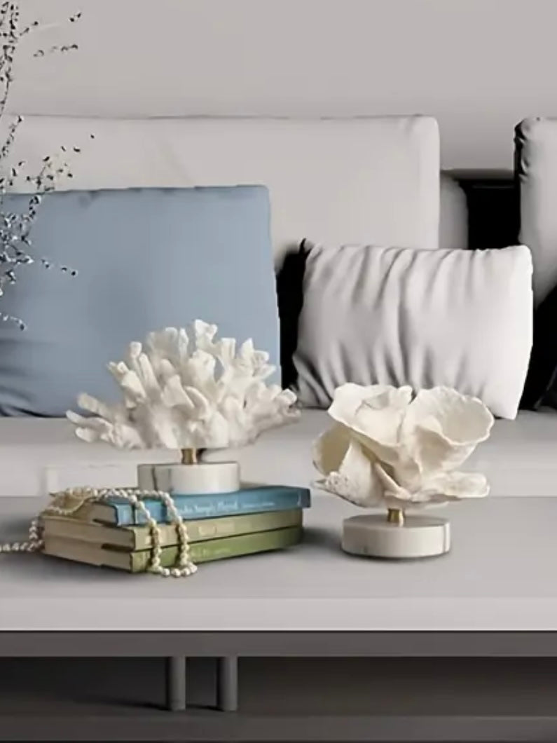 Handcrafted Resin Coral Decor