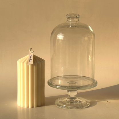 Glass Dome Candle Holder