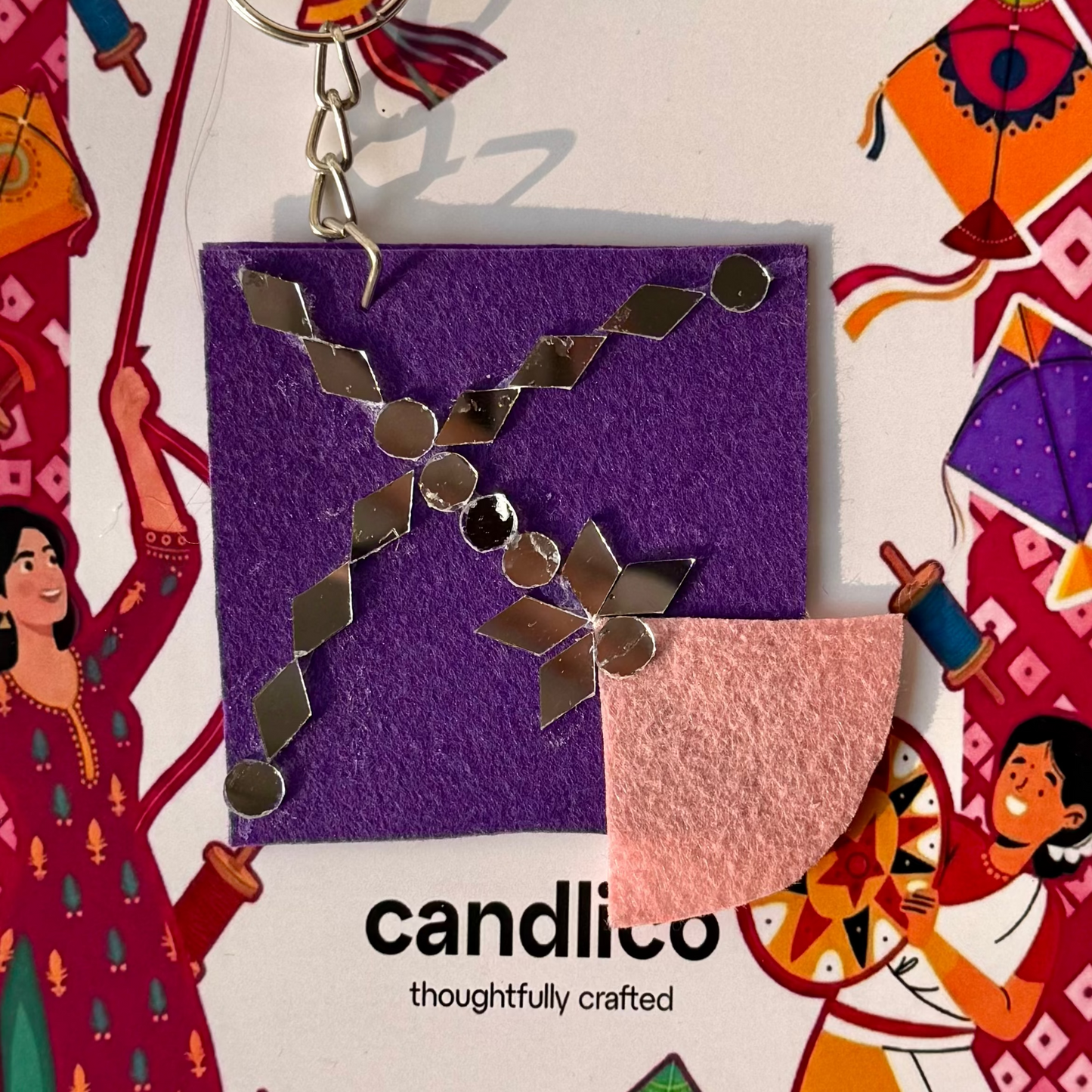 Noor Parinda Keychain – Bright Bird of Sky