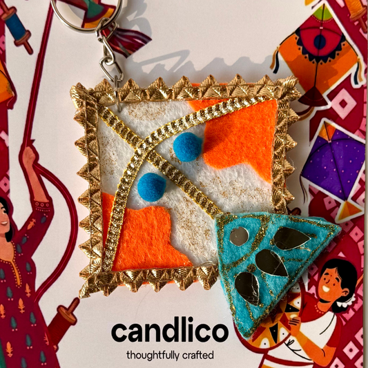 Toofan Cut Basant Kite Keychain