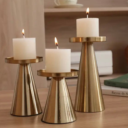 Bronze Obelisk Candle Holder
