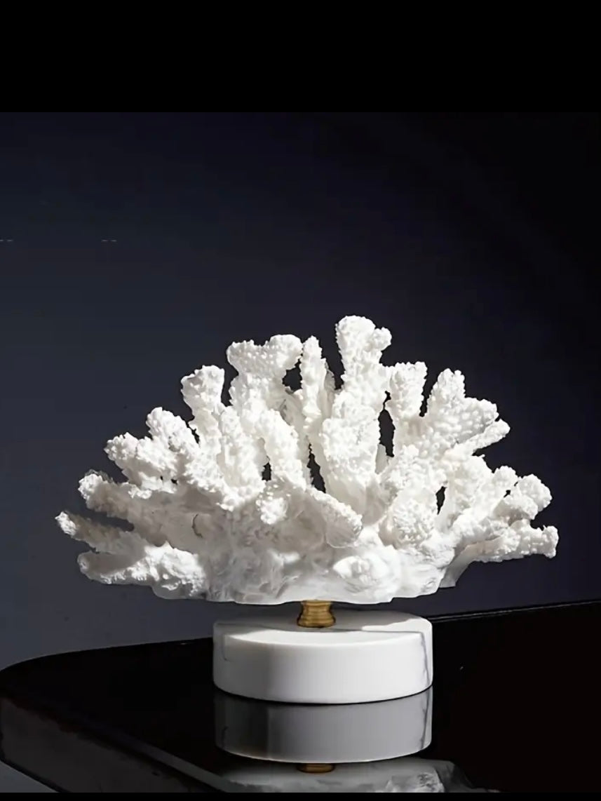 Handcrafted Resin Coral Decor