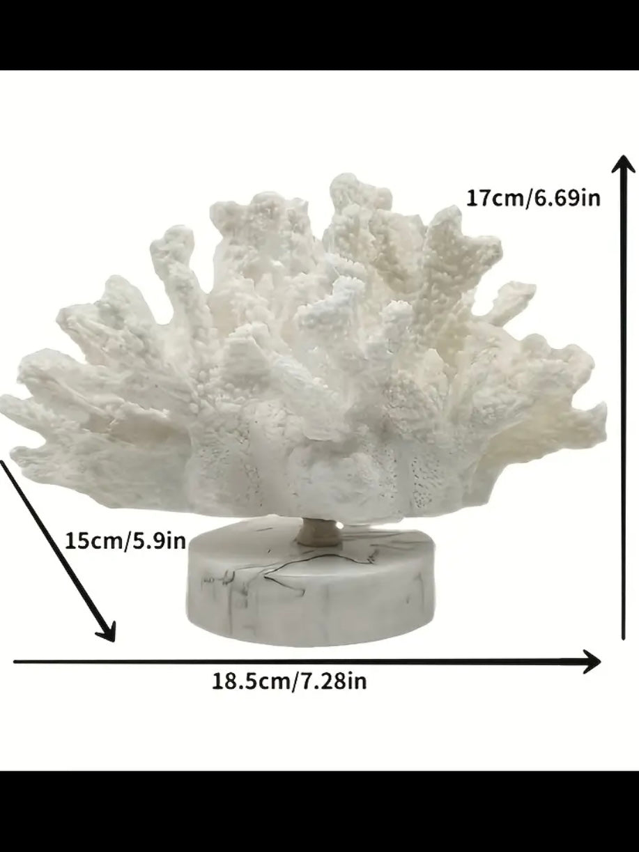 Handcrafted Resin Coral Decor