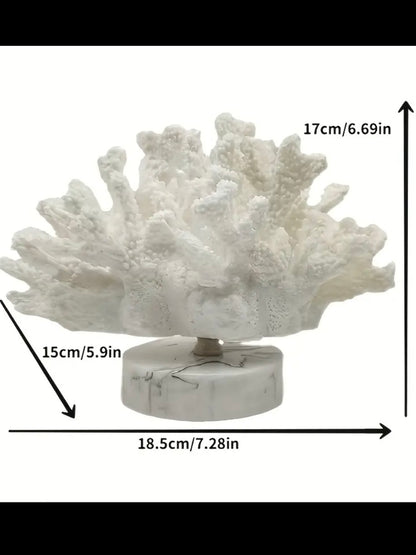 Handcrafted Resin Coral Decor