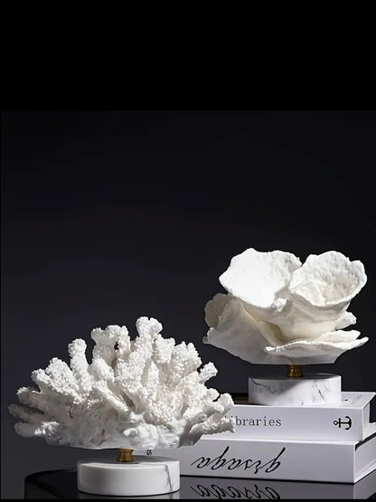 Handcrafted Resin Coral Decor