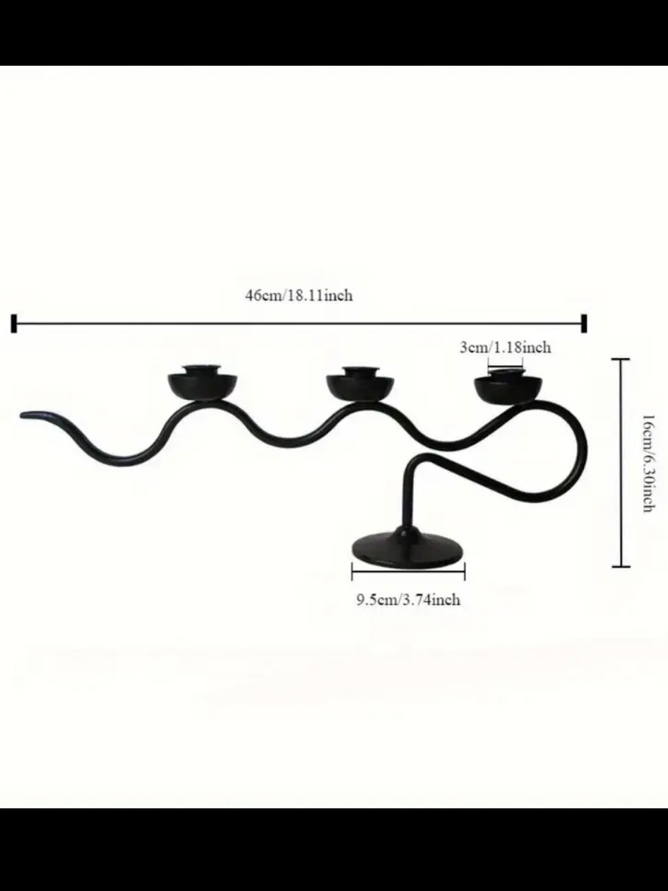 Vintage metal candle holder