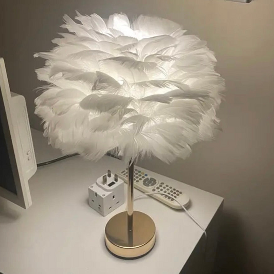 Feather Table Lamp