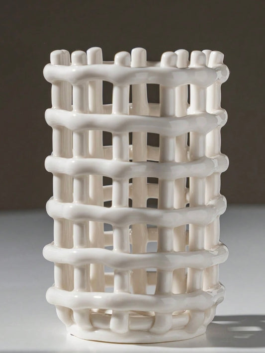 Ceramic Woven Storage Basket