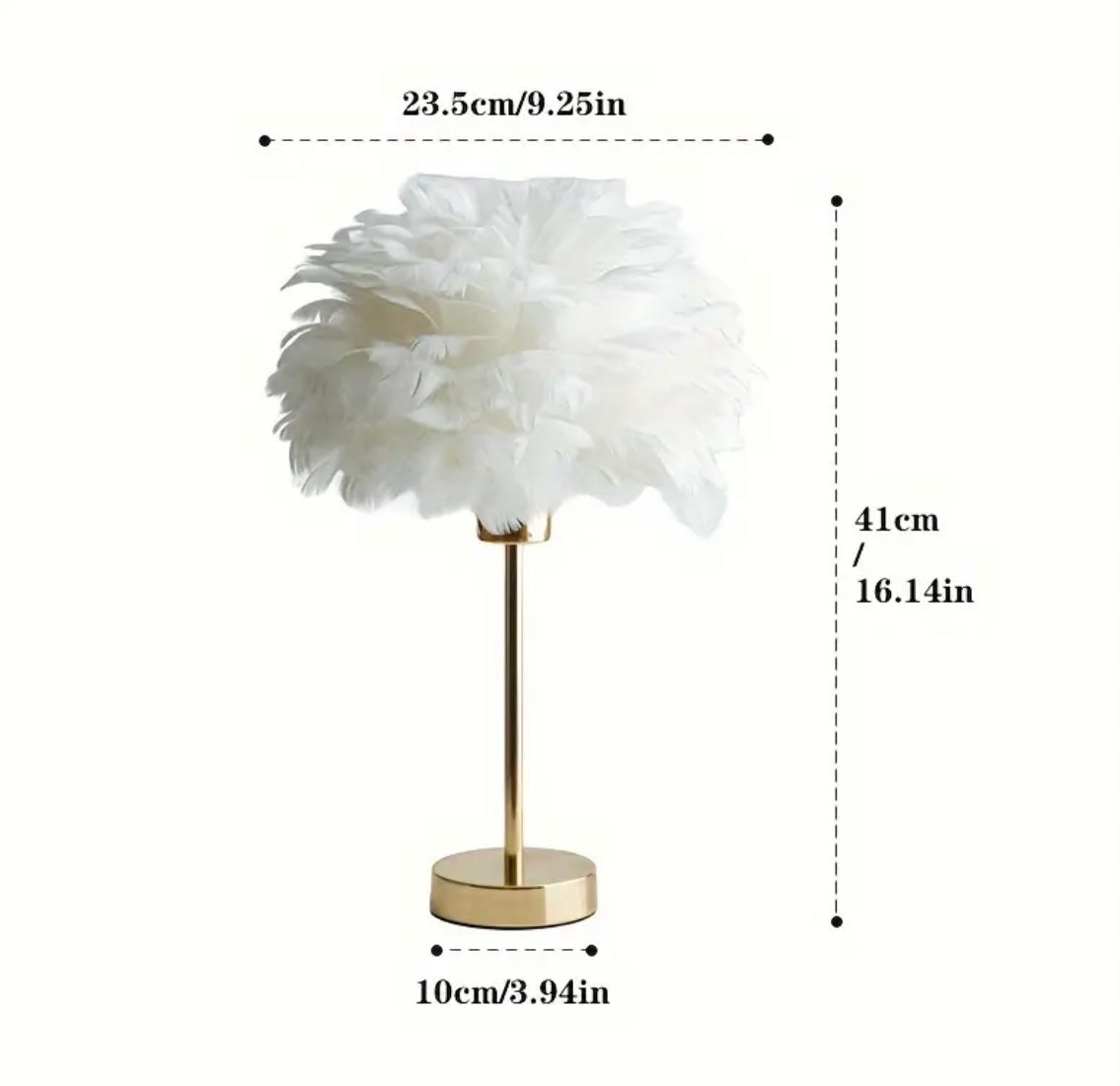 Feather Table Lamp