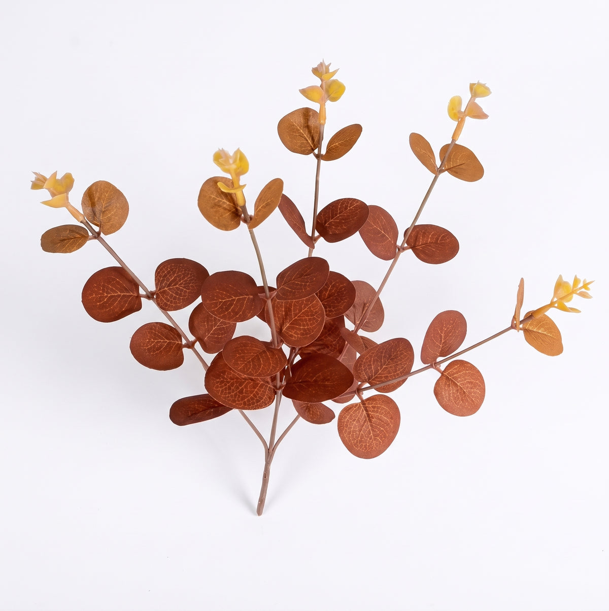 Faux Eucalyptus Autumn Foliage Branch