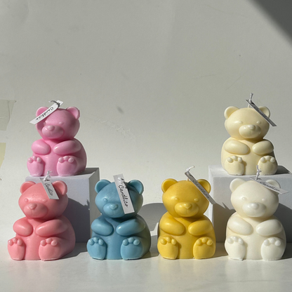 Chunky Teddy Candle