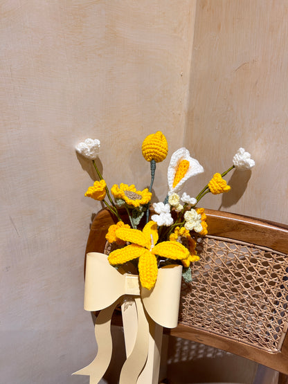 Mossy Bloom Crochet Flowers