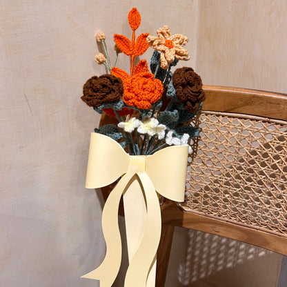 Muted Elegance Crochet Flowers