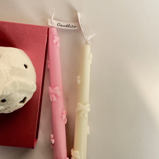 Bow Candle Pair