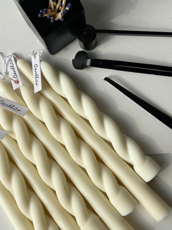 Spiral Taper Candle (pair)