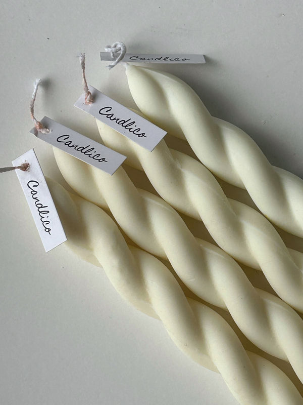 Spiral Taper Candle (pair)