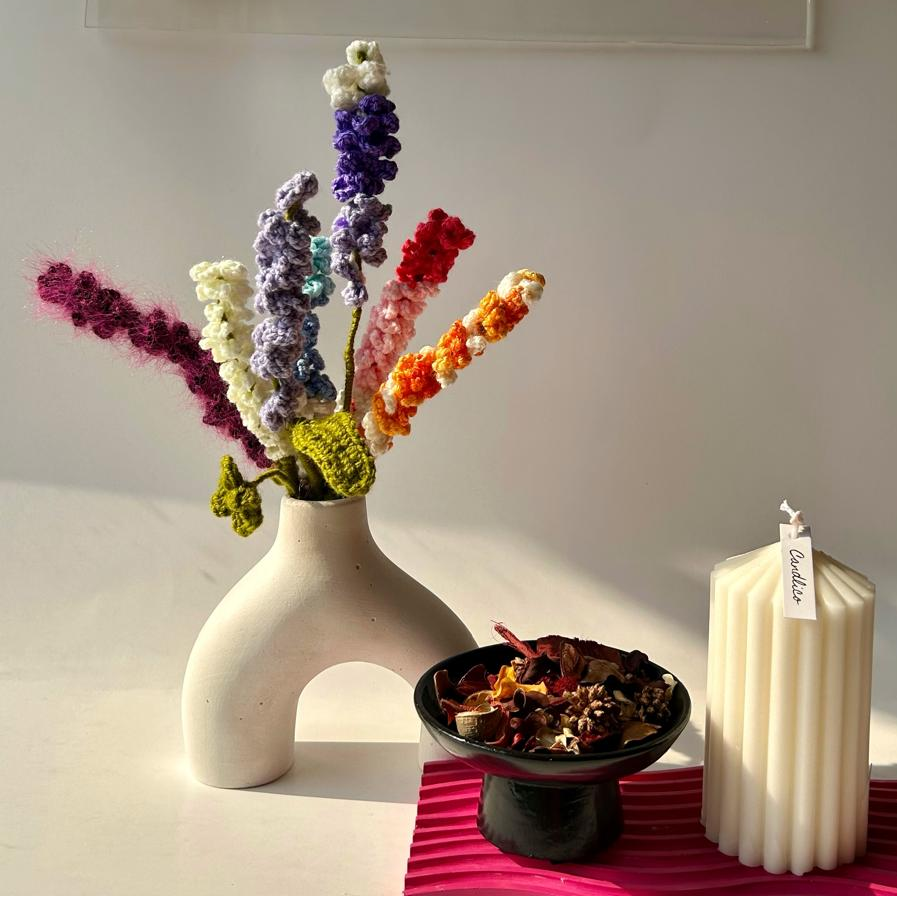 Tranquil Lavender Bliss - Crochet Bouquet