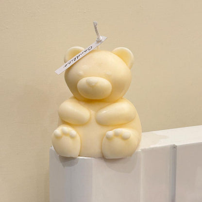 Chunky Teddy Candle