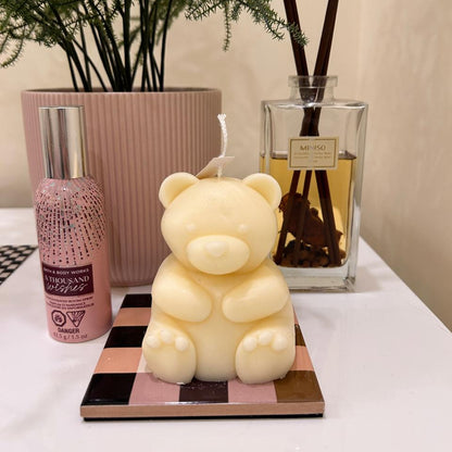 Chunky Teddy Candle