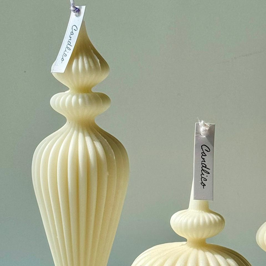 Irregular Stripped Candle