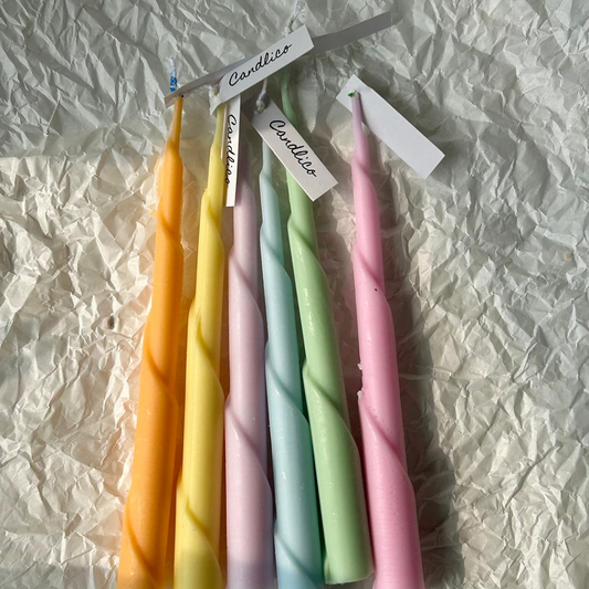 Twirl Taper Candle (Pair)